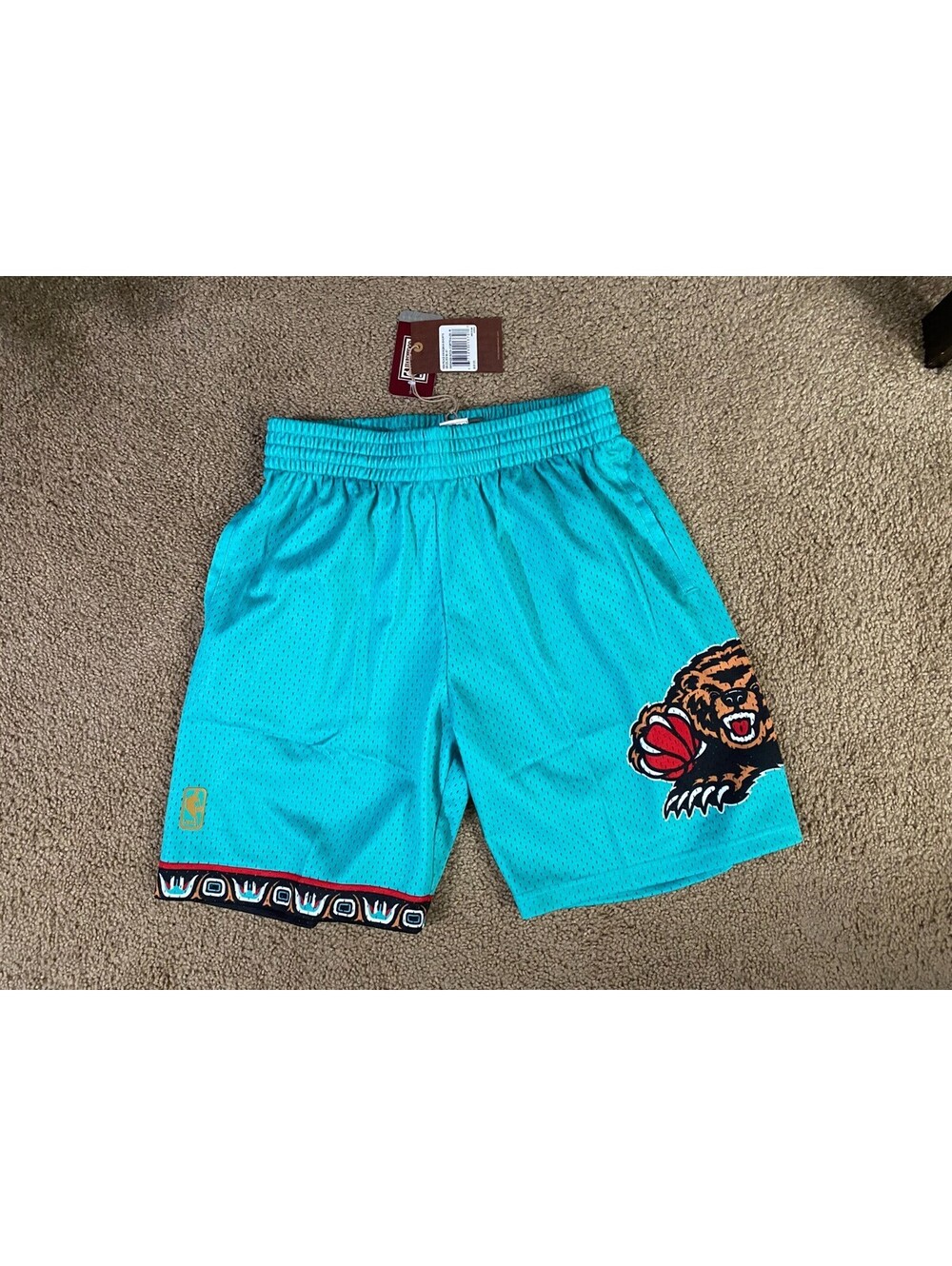 Vancouver Grizzlies Swingman Shorts Mens Medium Aqua Mitchell & Ness Basketball